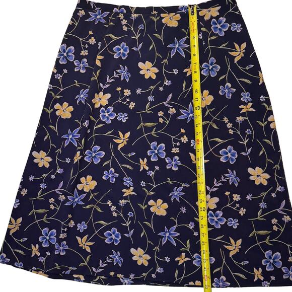 Vintage Requirements Woman Floral A-Line Plus Size Midi Skirt | Women's 2X - Picture 5 of 6